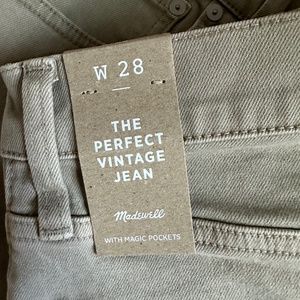 Madewell stone color jeans